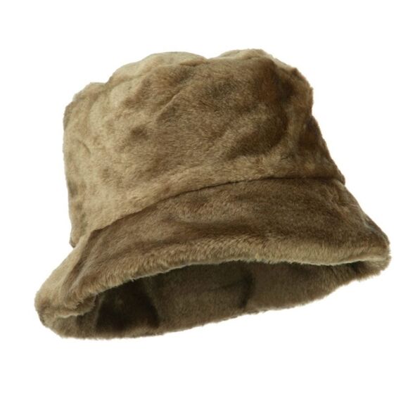 NWT Wool + Pepper Co. Faux Fur Bucket Hat - Picture 1 of 4